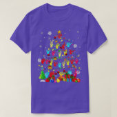 T-shirt ASL Christmas Tree Xmas Lights ASL Sign Language H (Design devant)