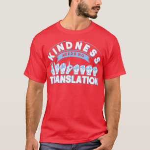 T-shirt ASL Enseignant Sourd Signal de sensibilisation Lan