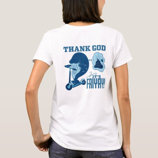 T-shirt ASL Friday Design - Thank God It’s Friyay!  (Dos)
