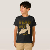 T-shirt Asl Hand Gesture Deaf Hearing Loss Awareness 12  (Devant entier)