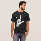 T-shirt Asl I Love You Gift American Sign Language Tee Pre (Devant entier)