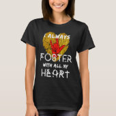 T-shirt ASL ILY Sourd Foster Maman Papa Parenting Day with (Devant)