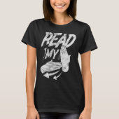 T-shirt ASL Lire ma main Sourd Américain Signal Distr (Devant)