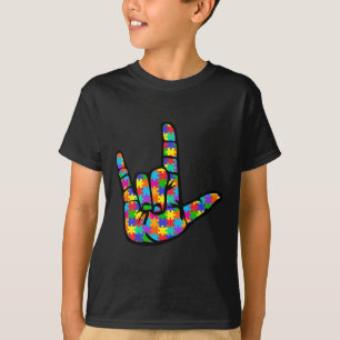 T-shirt ASL Love Langue des Signes Prise en charge de la S