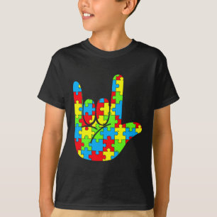 T-shirt ASL Love Langue des signes Sensibilisation sur l'a