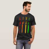 T-shirt ASL love Sign Language Hand Talking Enseignants In (Devant entier)