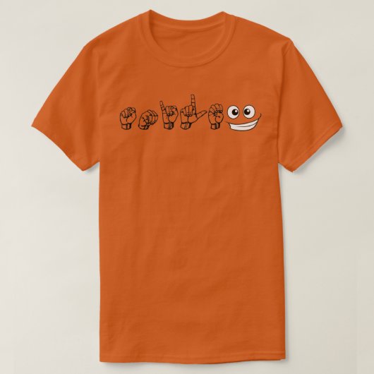 T-shirt ASL Smile (Design devant)