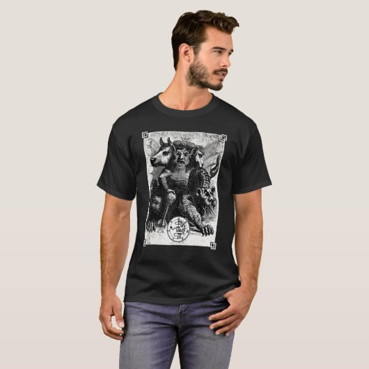 T-shirt Asmoday Asmodeous Asmodai Devil Goetia Devil Princ (Devant entier)