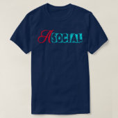 T-shirt Asocial 1 (Design devant)