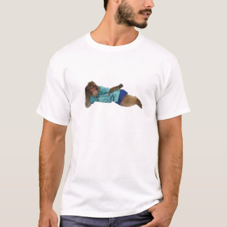 T-shirt Asomonkey lazy Kurimatsu T-shirt.　くり松の寝そべり