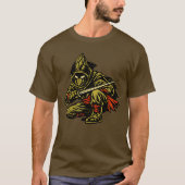 T-shirt Asparagus Assassin — Funny Vegetable Silent Ninja  (Devant)