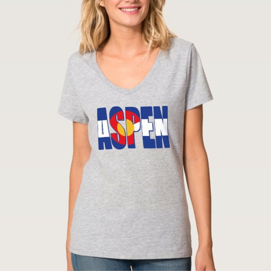T-shirt Aspen Colorado (Devant)