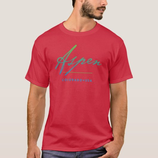 T-shirt Aspen Colorado (Devant)