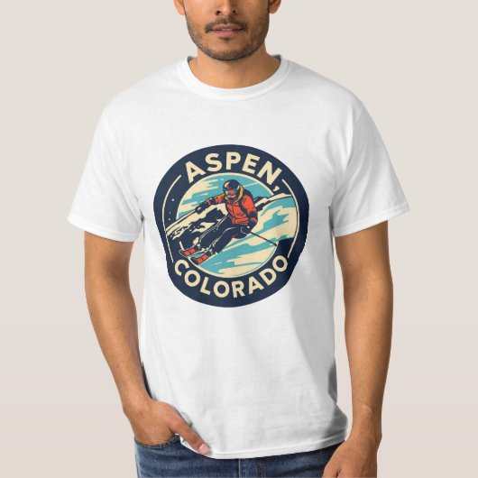 T-shirt Aspen, Colorado (Devant)