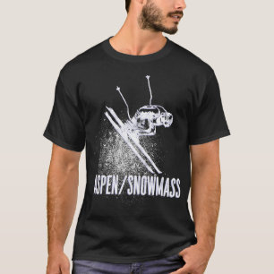 T-shirt Aspen Snowmass CO Station de ski Retro Vintage Dow