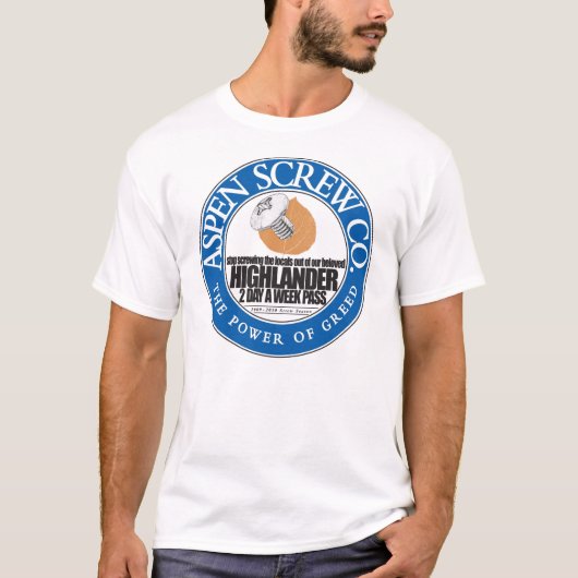 T-shirt AspenScrewCoFront (Devant)
