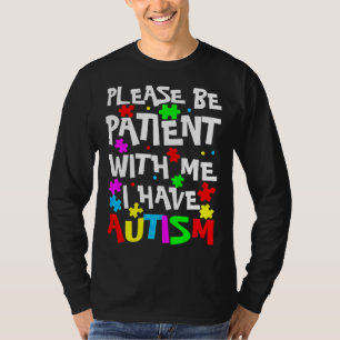 T-shirt Aspergers Enfants S'Il Vous Plaît Être Patient Ave