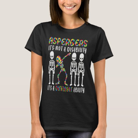 T-shirt Aspergers is not a disability it's a different abi (Devant)