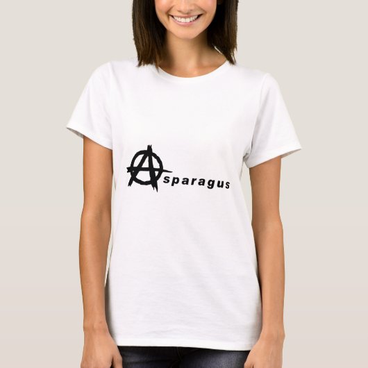 T-shirt asperges avec symbole d'anarchie (Devant)