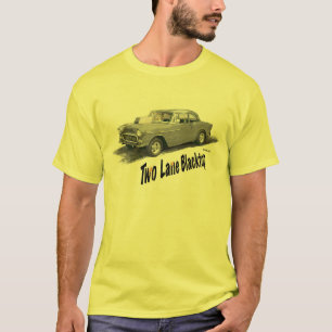 T-shirt Asphalte à deux voies '55 Chevy de VOITURE de FIL