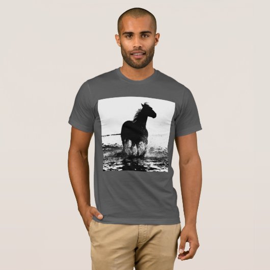 T-shirt Asphalte Couleur Élégante Pop Art Moderne Courant  (Devant entier)