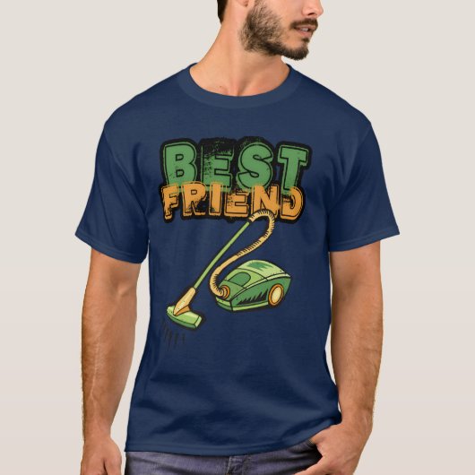 T-shirt aspirateur Best Friend rétro (Devant)