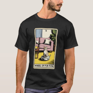 T-shirt Aspirateur Robot Roue de la Fur-Tune Drôle de Taro