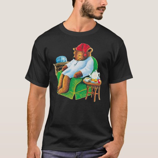 T-shirt assaisonnement céleste somnolent ours à thé Pullov (Devant)