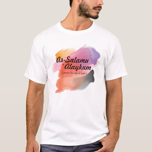 T-shirt Assalamu 'alaikum - calligraphie arabe Art (Devant)