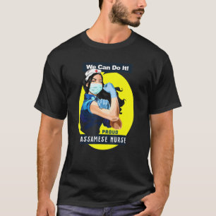 T-shirt Assamese Fier Travailleur De Première Ligne Rosie
