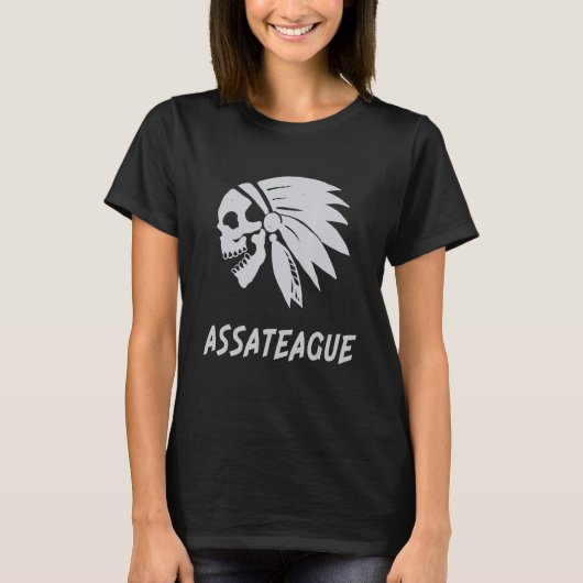 T-shirt Assateague Native American Indian Born Freedom Evi (Devant)