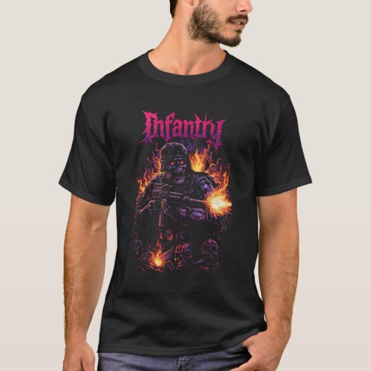 T-shirt Assaut de feu d'infanterie (Devant)