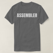 T-shirt Assembler Funny Titre du travail Profession Cadeau (Design devant)