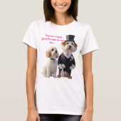 T-shirt Asseyez-vous. Reste. Épingle. (Devant)