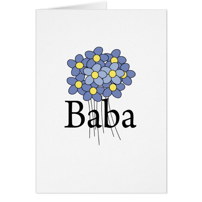 T-shirt assez bleu de baba de fleur (Devant)