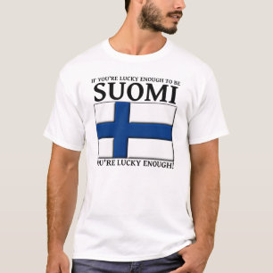 T-shirt Assez Chanceux Pour Être Suomi Chemise Finlandaise