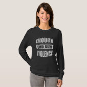 T-shirt Assez de violence armée (Devant entier)