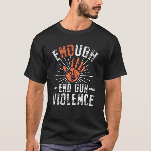 T-shirt Assez De Violence De Feu De Fin Non De Feu Anti Vi (Devant)