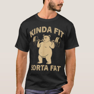 T-shirt Assez en forme un peu gros drôle gym bouledogue mu