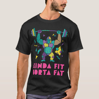 T-shirt Assez En Forme Un Peu Gros Drôle Gym Gorille