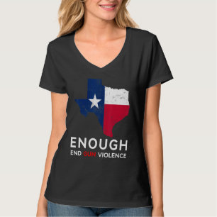 T-shirt Assez Fin De La Violence Arme À Feu Porter Orange