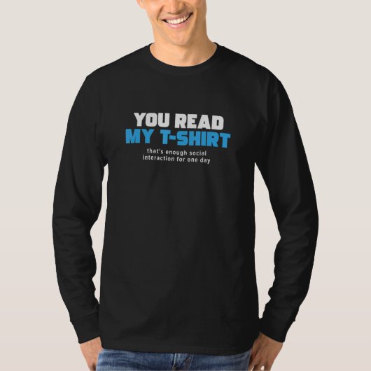 T-shirt Assez Interaction Sociale Antisociale Introverted  (Devant)