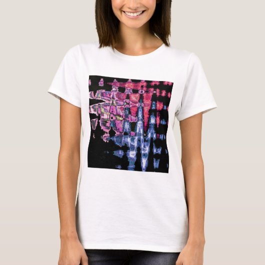 T-shirt Assez mignonne pourpre Cendres Gris et Noir Aquare (Devant)