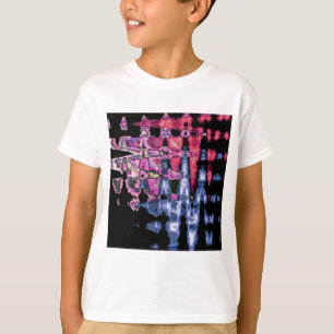 T-shirt Assez mignonne pourpre Cendres Gris et Noir Aquare