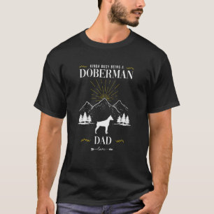 T-shirt Assez occupé à être un papa doberman