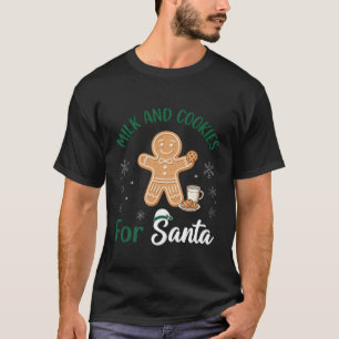 T-shirt Assiette de biscuits au lait pour le Père Noël, ho