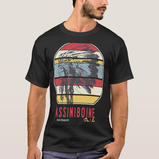 T-shirt Assiniboine Amérindien de la tribu Respect P (Devant)