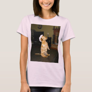 T-shirt Assis jolie ou regarder la TV Dachshund