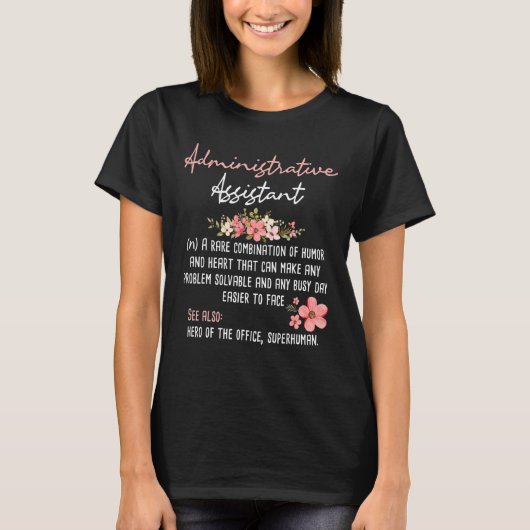 T-shirt Assistant administratif Assistant administratif As (Devant)
