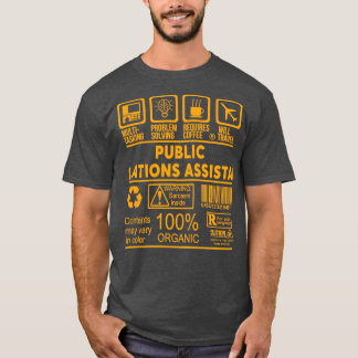T-SHIRT ASSISTANT AUX RELATIONS PUBLIQUES NICE DESIGN 2017